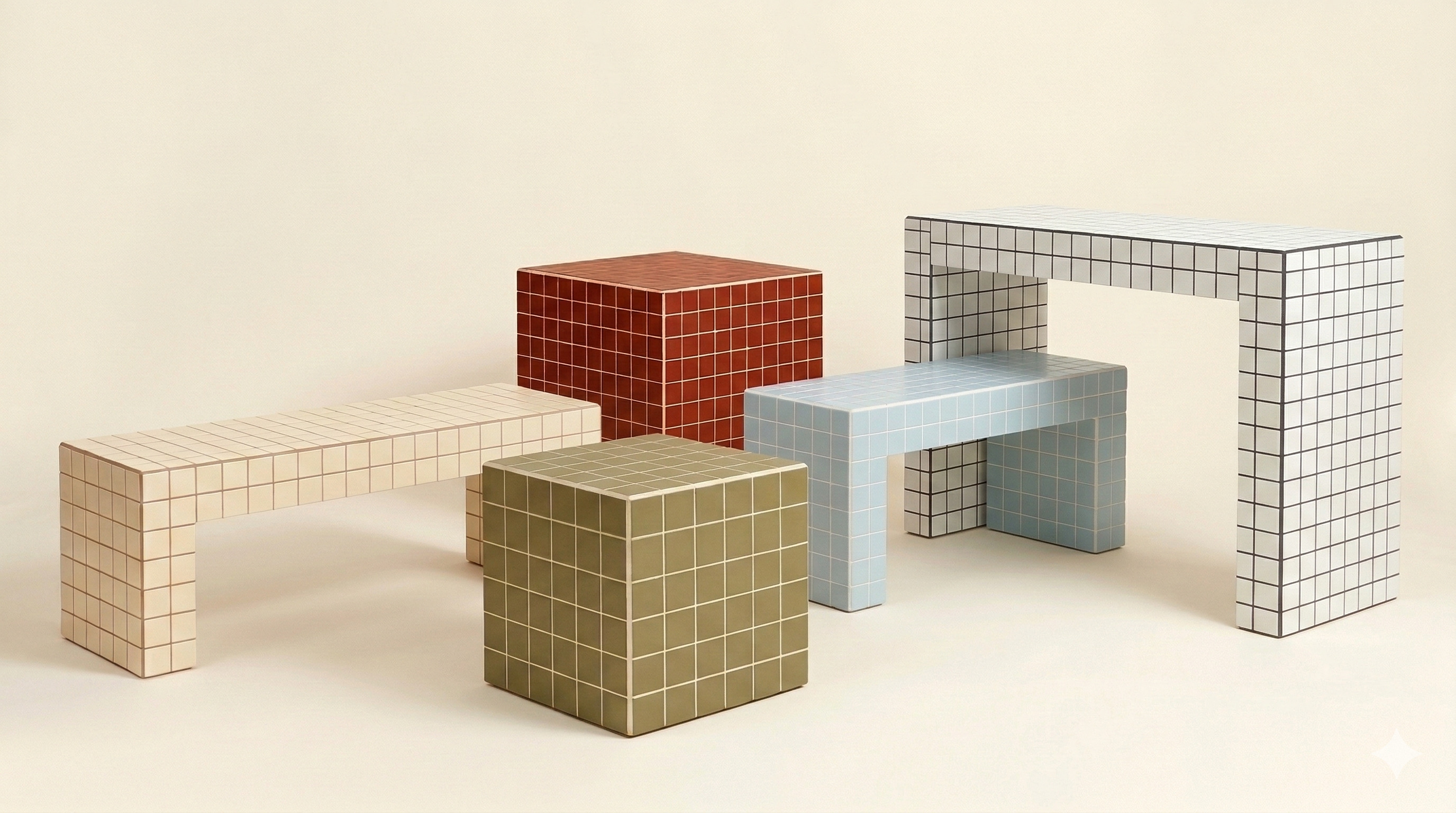 Lado Studio — coleção completa de móveis em azulejo